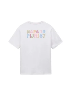 Napapijri Herren T-Shirt - S-ELIOR SS in ecru