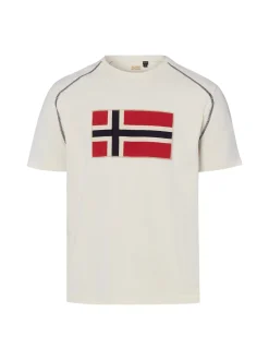 Napapijri Herren T-Shirt - S-Reflect SS in beige rot