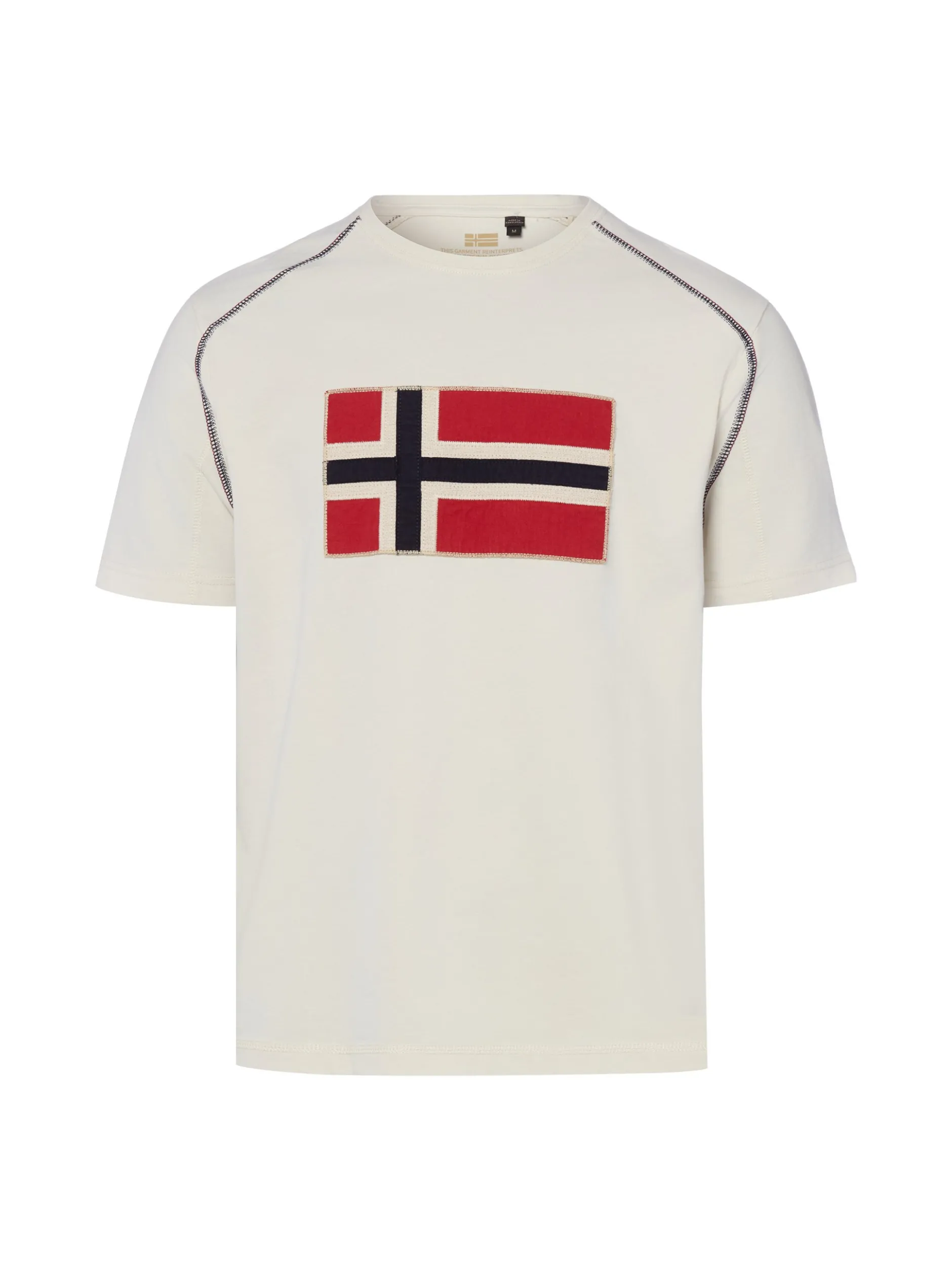Napapijri Herren T-Shirt - S-Reflect SS in beige rot
