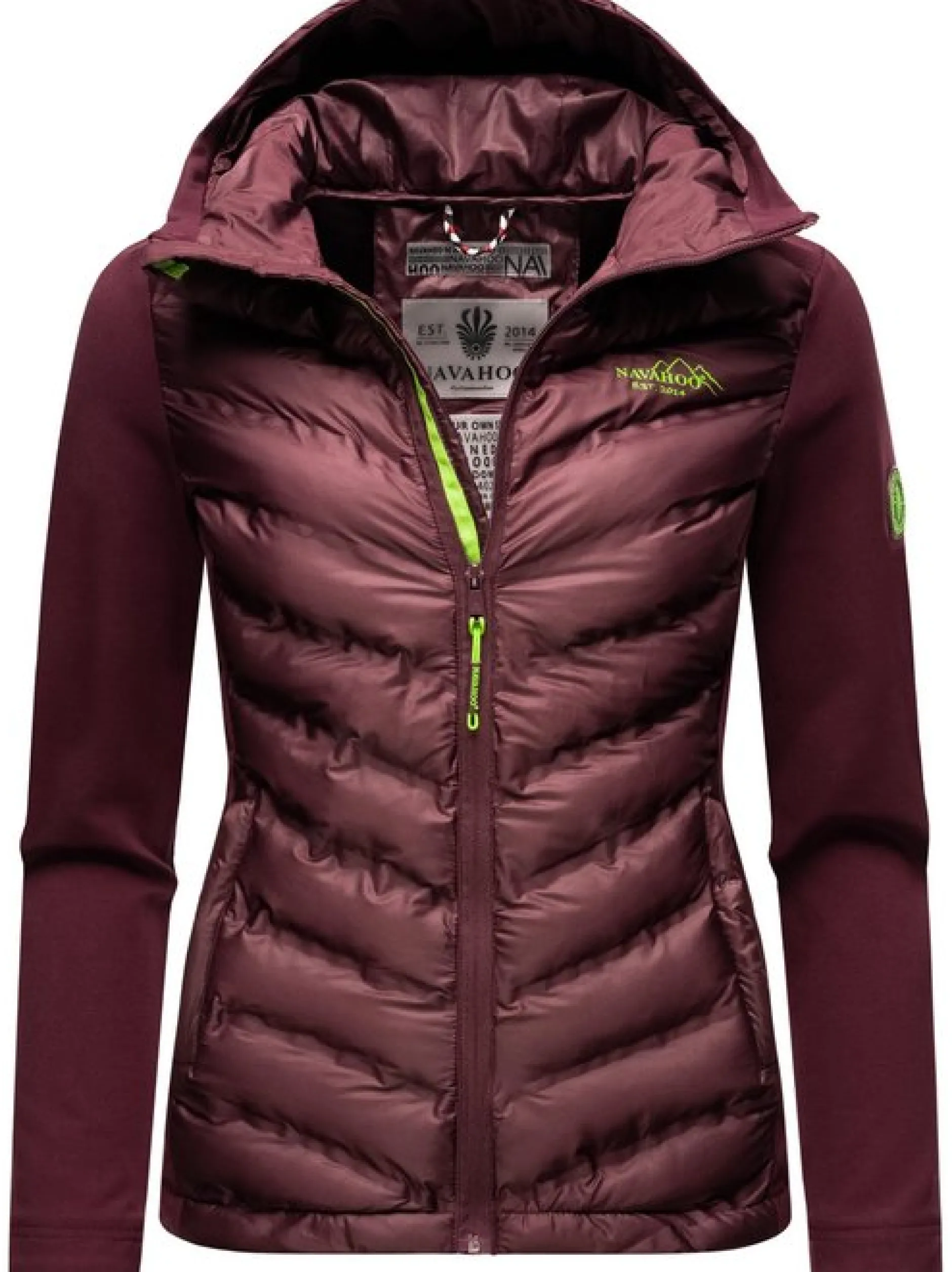 Navahoo Damen Übergangsjacke - Nimm Mich Mit in aubergine