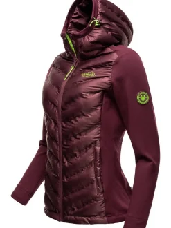 Navahoo Damen Übergangsjacke - Nimm Mich Mit in aubergine