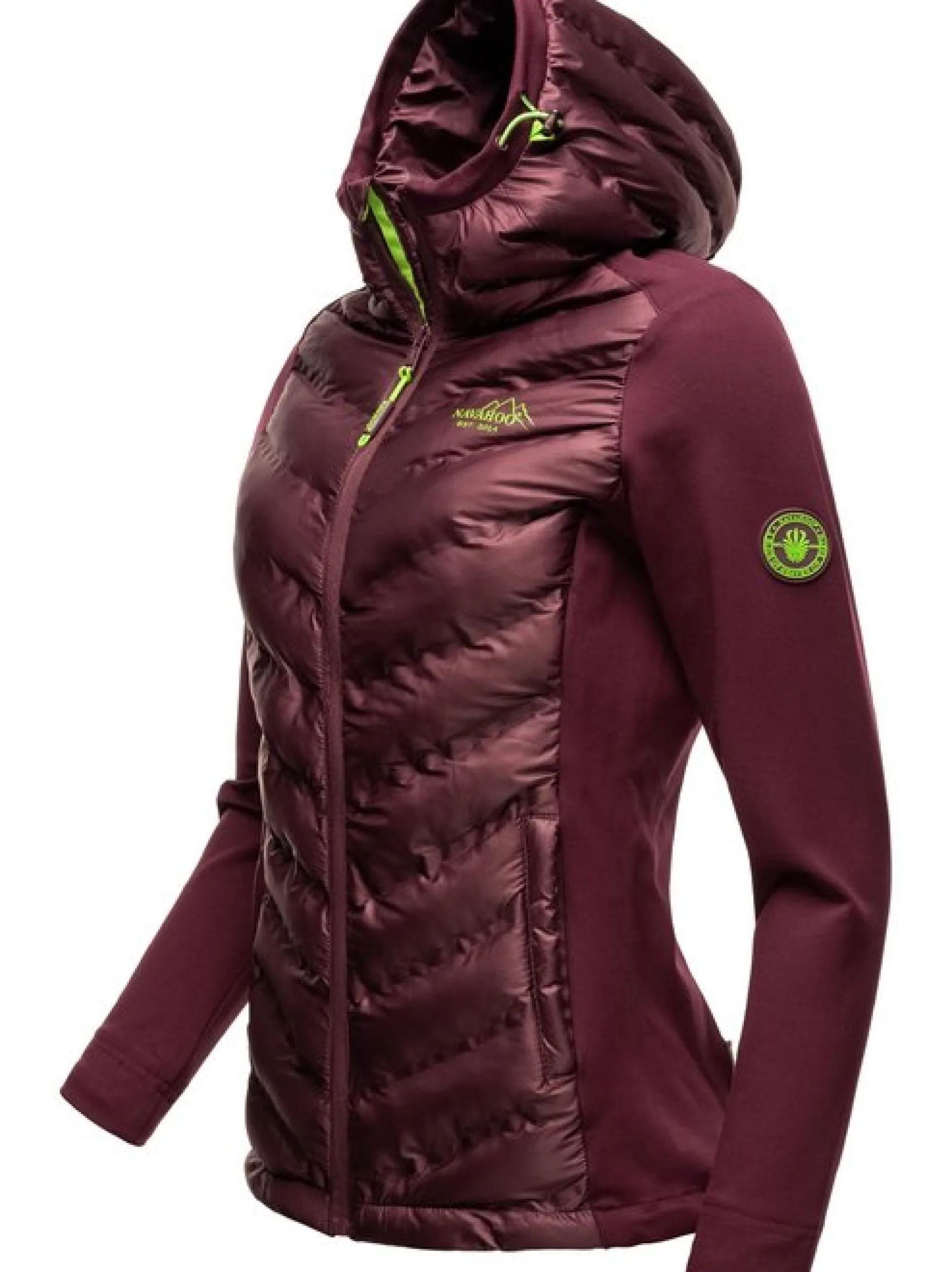 Navahoo Damen Übergangsjacke - Nimm Mich Mit in aubergine
