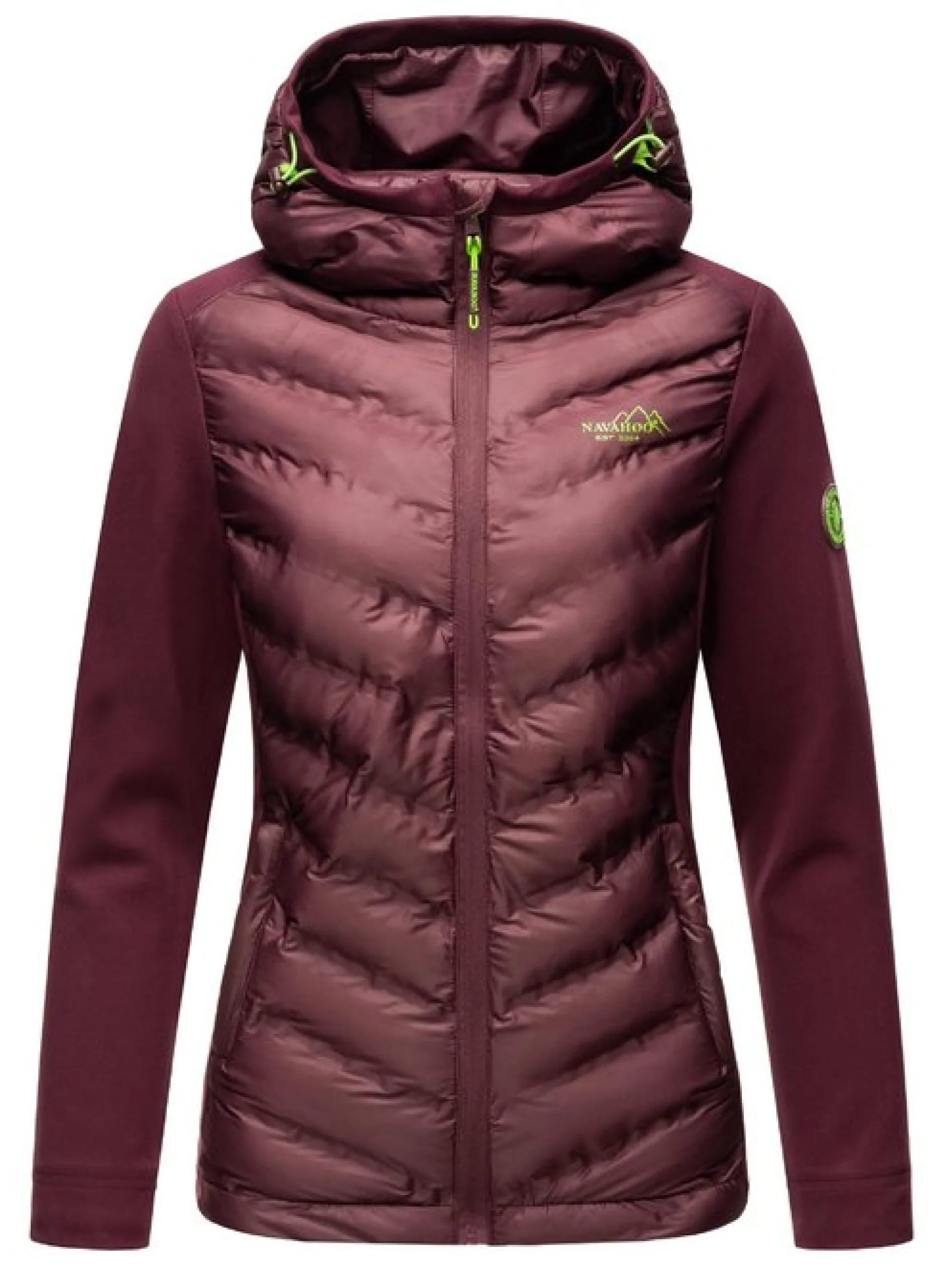 Navahoo Damen Übergangsjacke - Nimm Mich Mit in aubergine