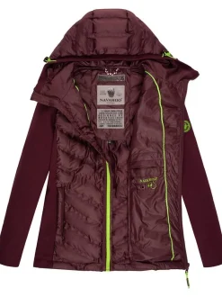 Navahoo Damen Übergangsjacke - Nimm Mich Mit in aubergine