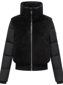 Navahoo Damen Fleecejacke - Teddyzone 14 in schwarz