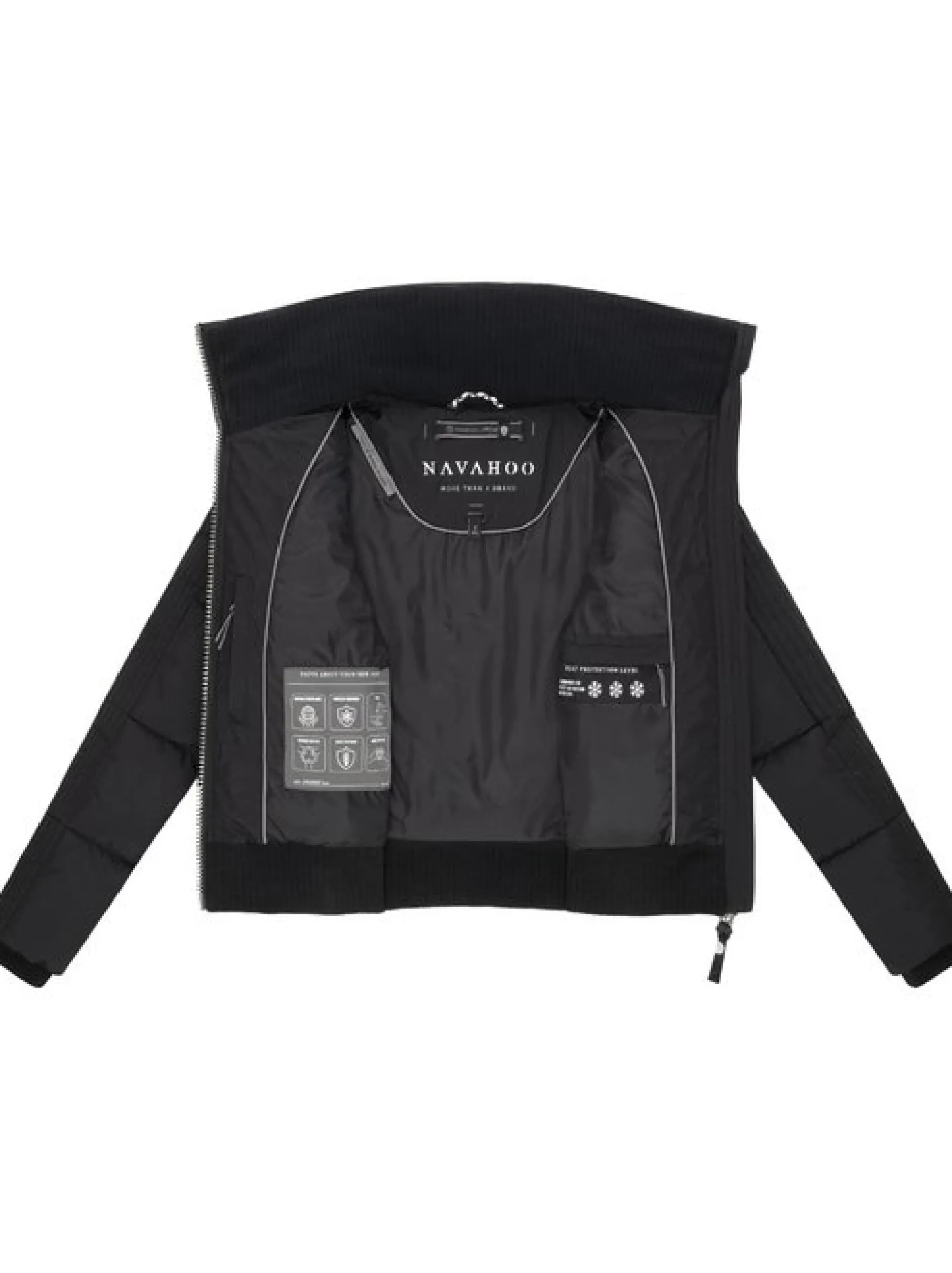 Navahoo Damen Fleecejacke - Teddyzone 14 in schwarz