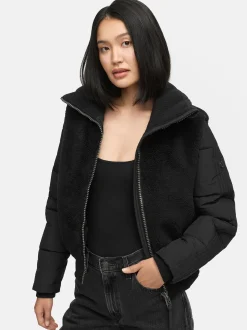 Navahoo Damen Fleecejacke - Teddyzone 14 in schwarz