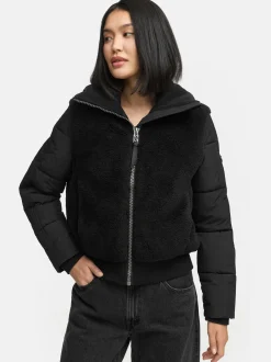 Navahoo Damen Fleecejacke - Teddyzone 14 in schwarz