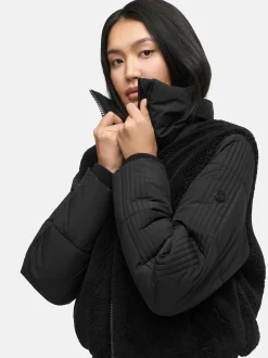 Navahoo Damen Fleecejacke - Teddyzone 14 in schwarz