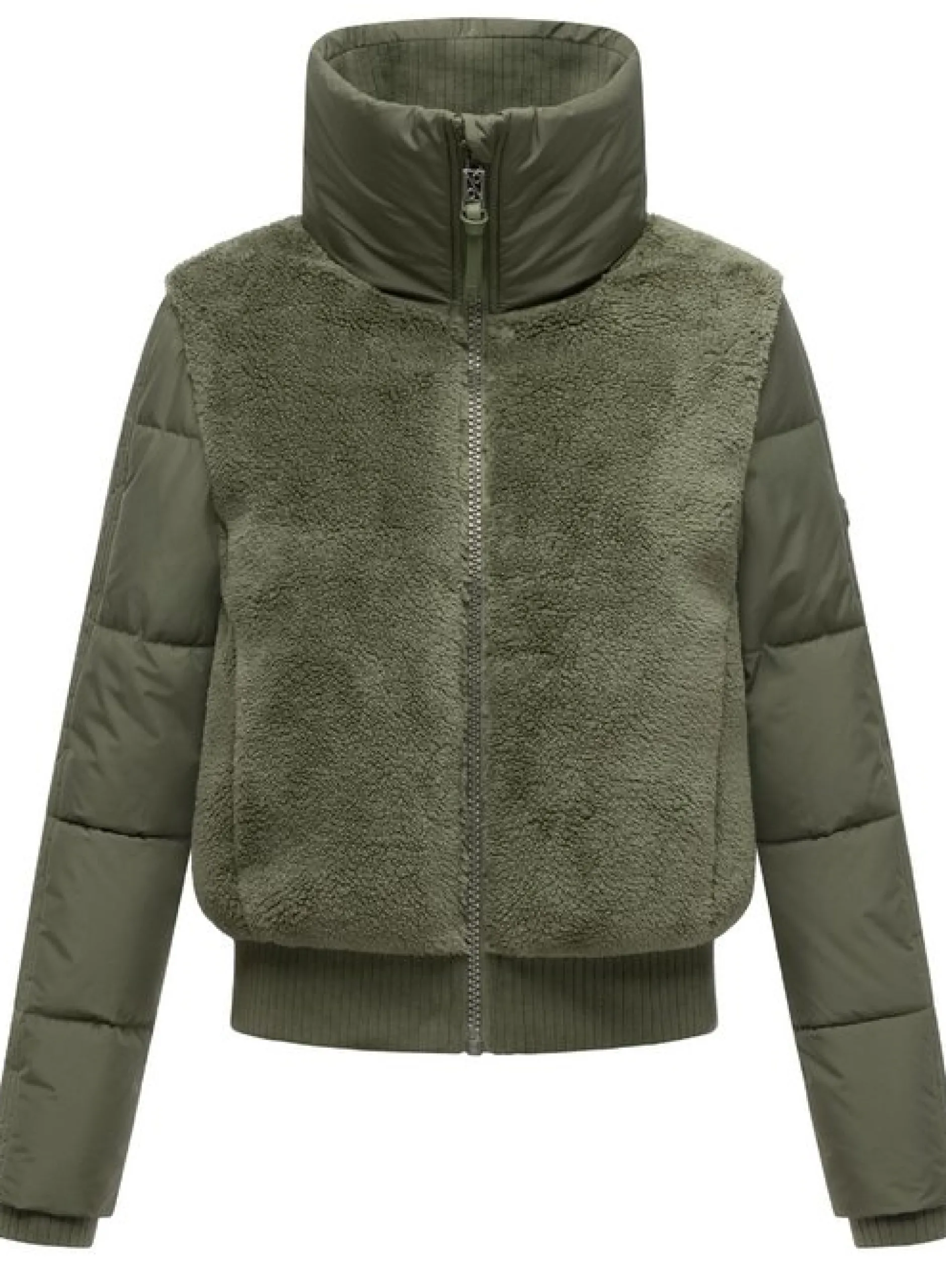 Navahoo Damen Fleecejacke - Teddyzone 14 in oliv