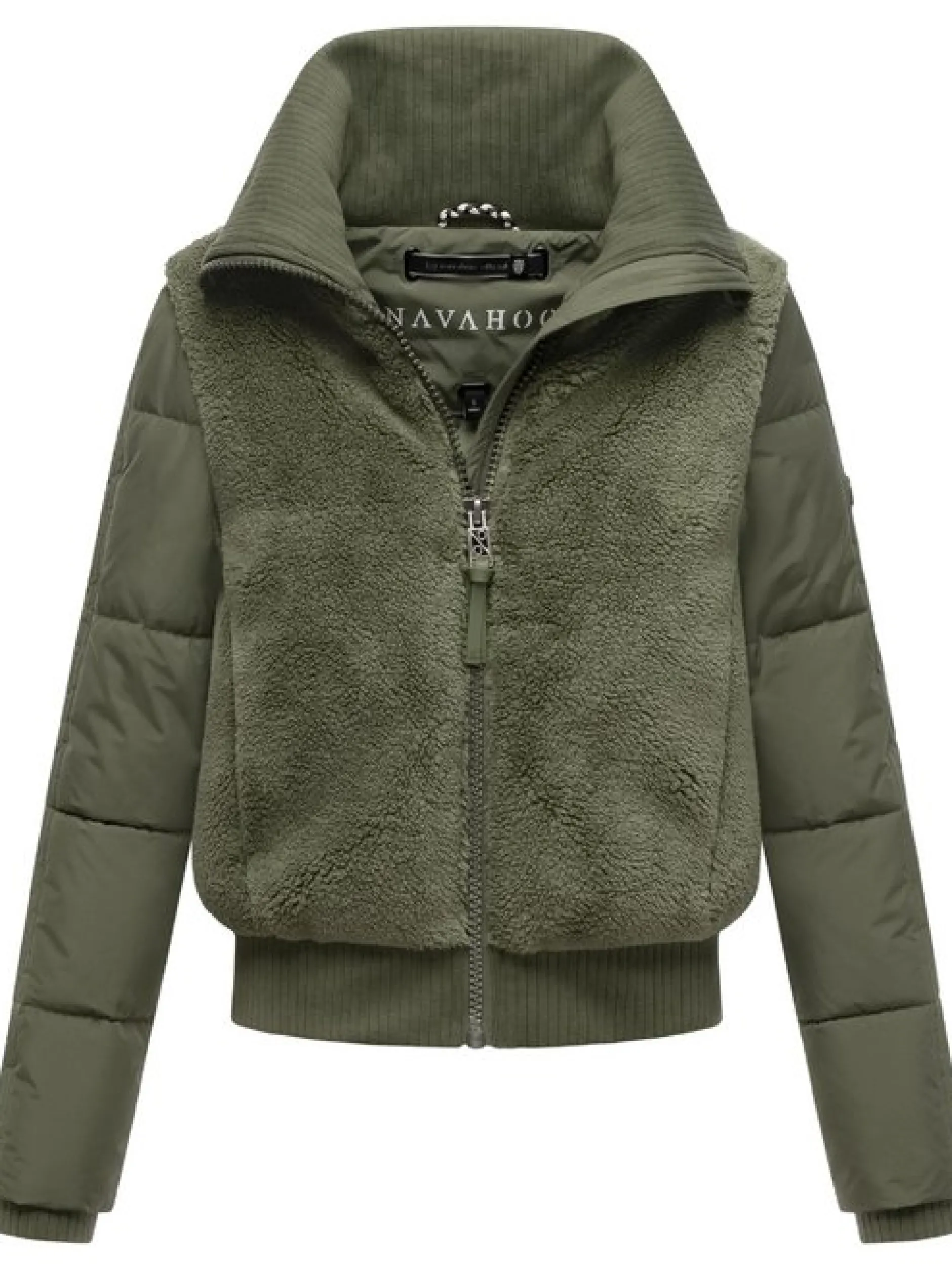 Navahoo Damen Fleecejacke - Teddyzone 14 in oliv