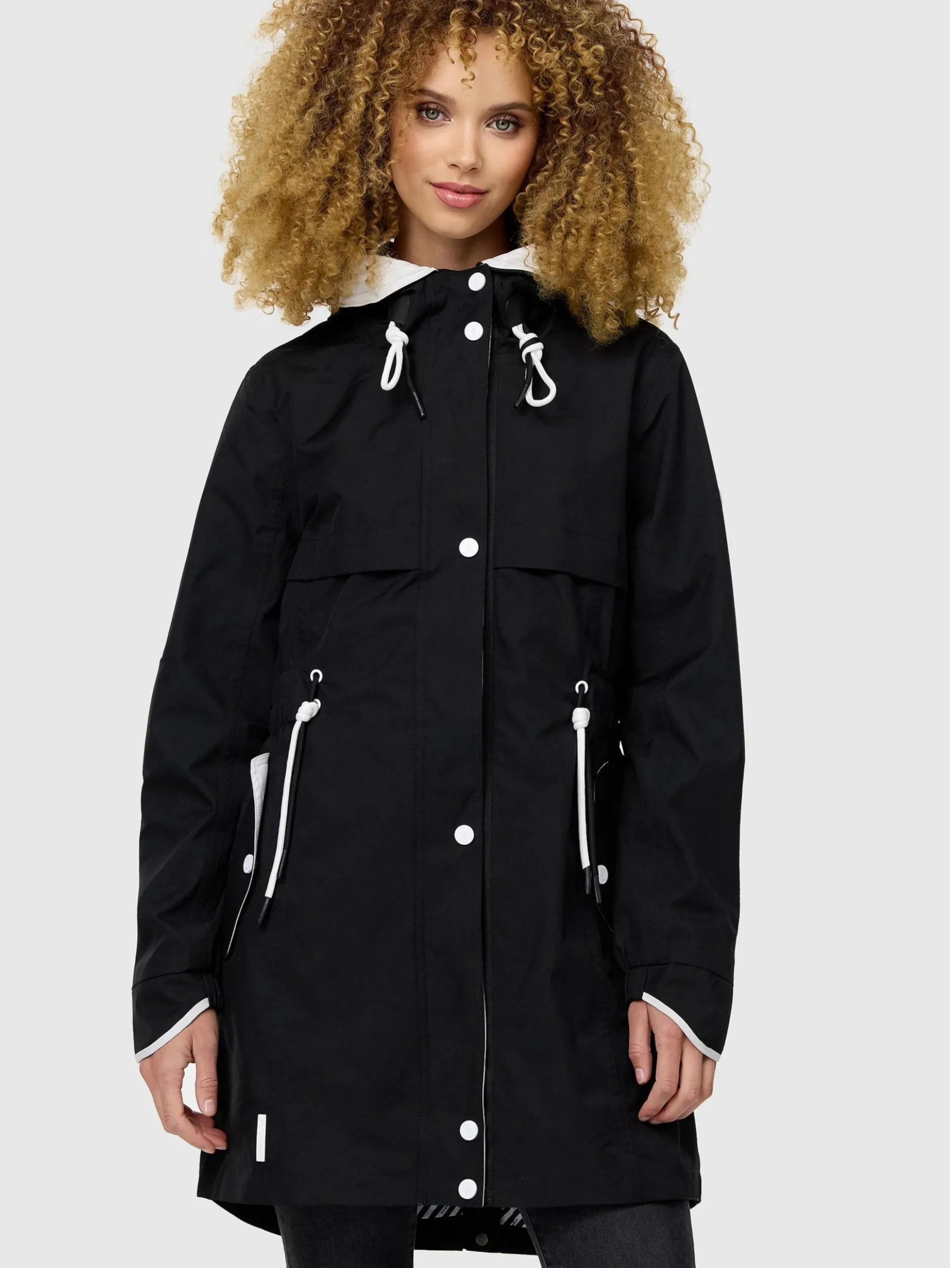 Navahoo Damen Kurzmantel - Xankaa in schwarz