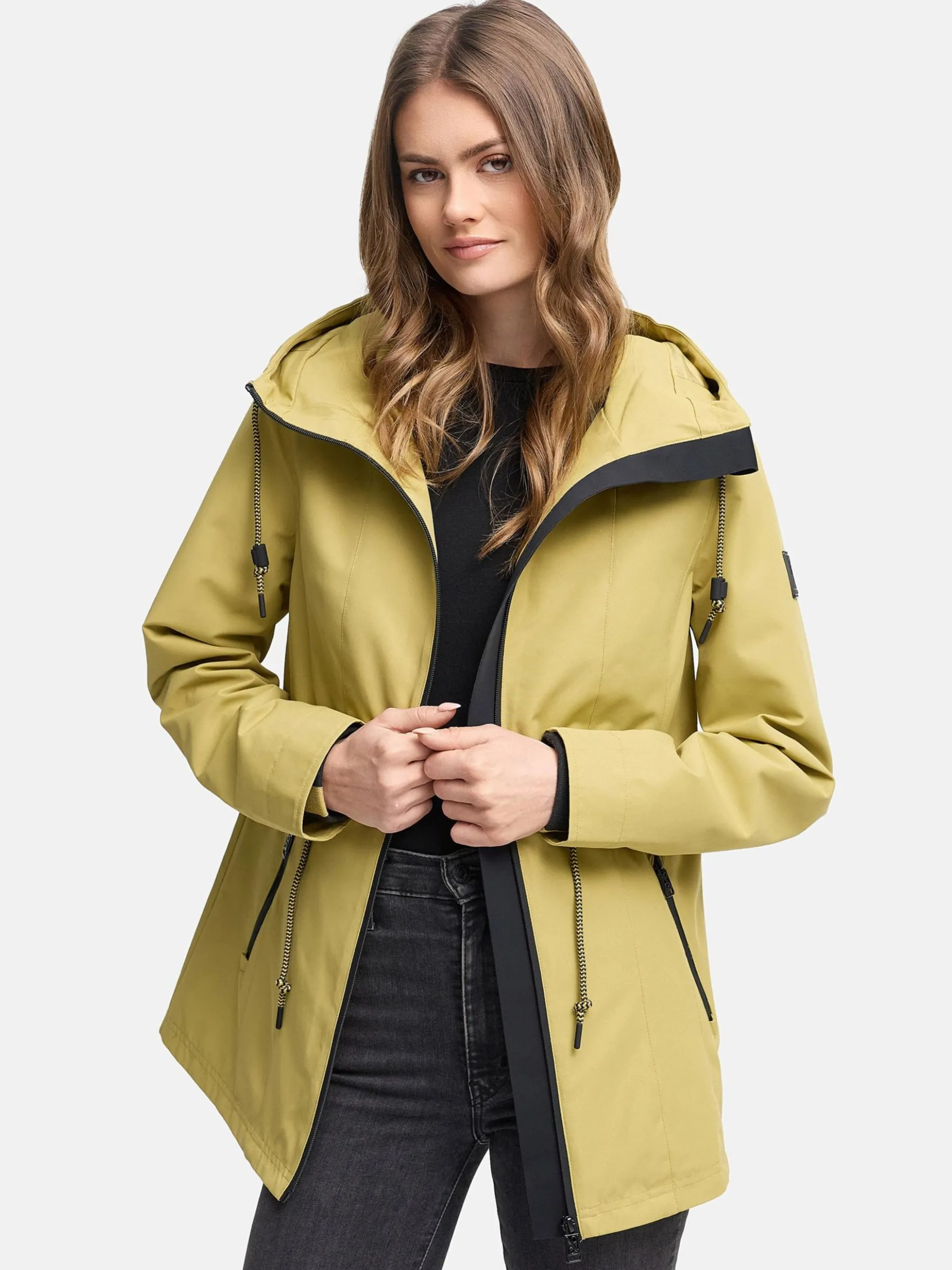 Navahoo Damen Outdoorjacke - Blumentanz 14 in khaki