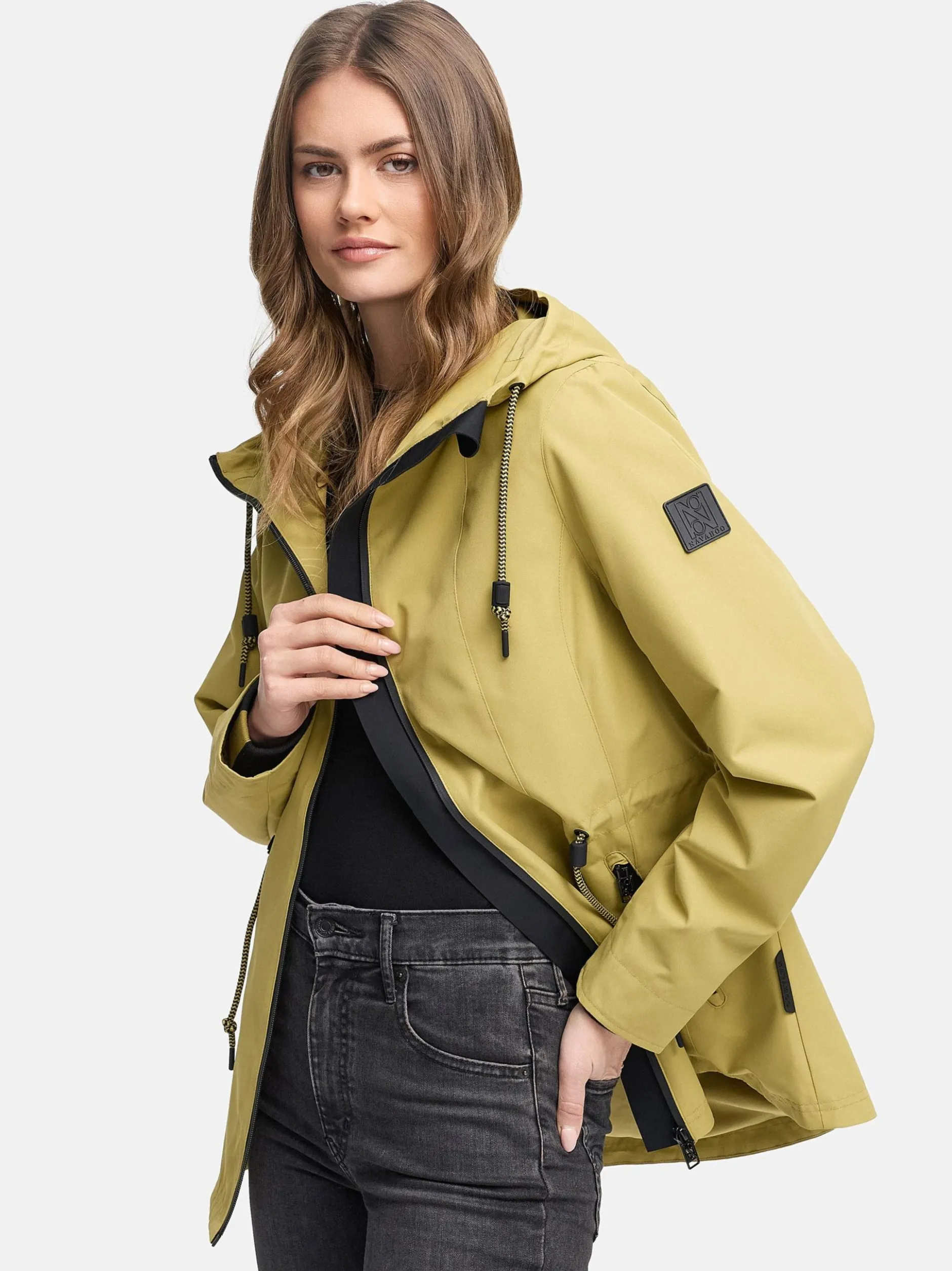 Navahoo Damen Outdoorjacke - Blumentanz 14 in khaki