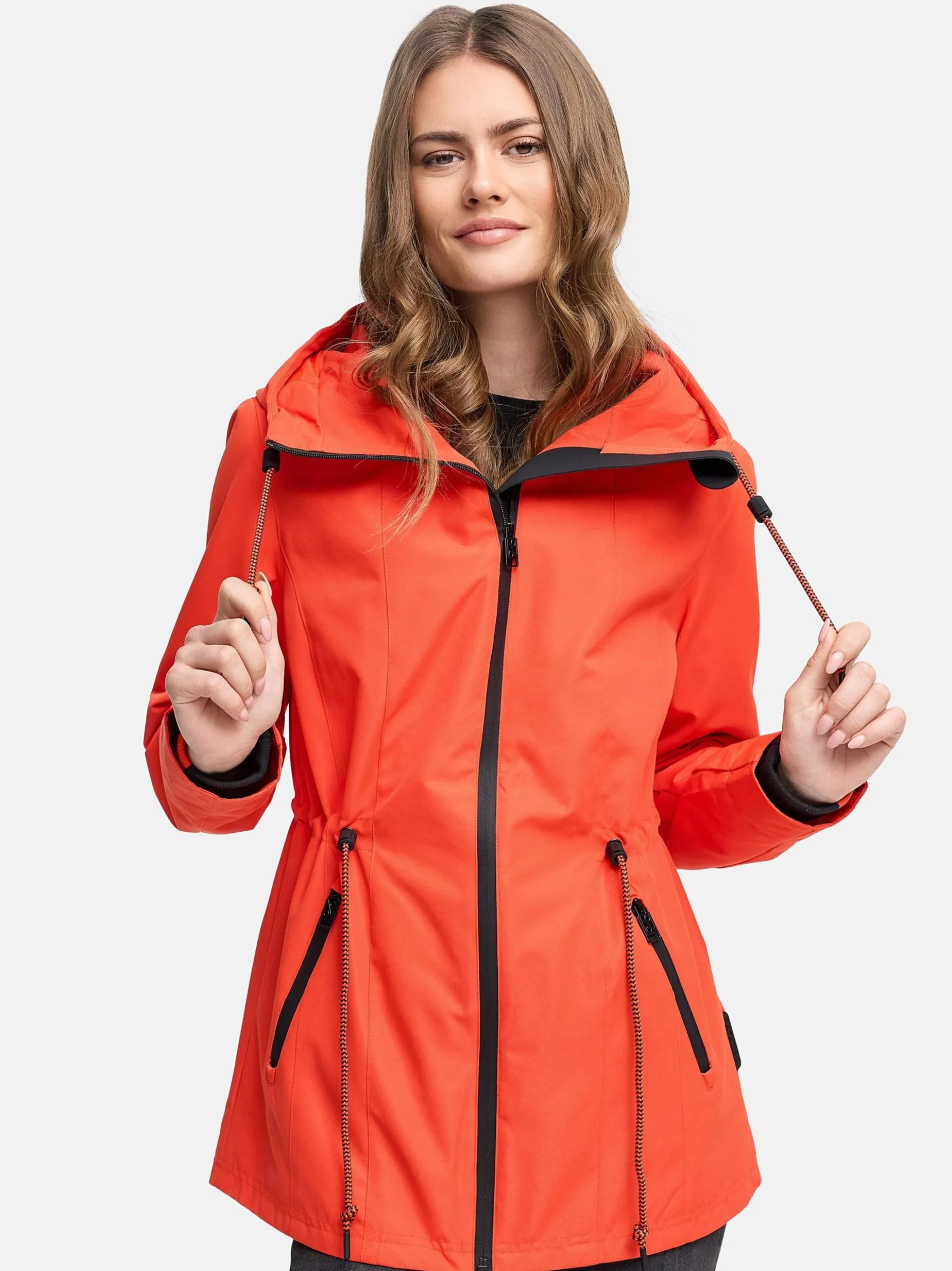 Navahoo Damen Outdoorjacke - Blumentanz 14 in orange