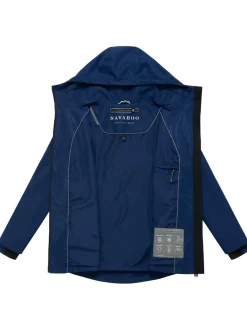 Navahoo Damen Outdoorjacke - Blumentanz 14 in marine