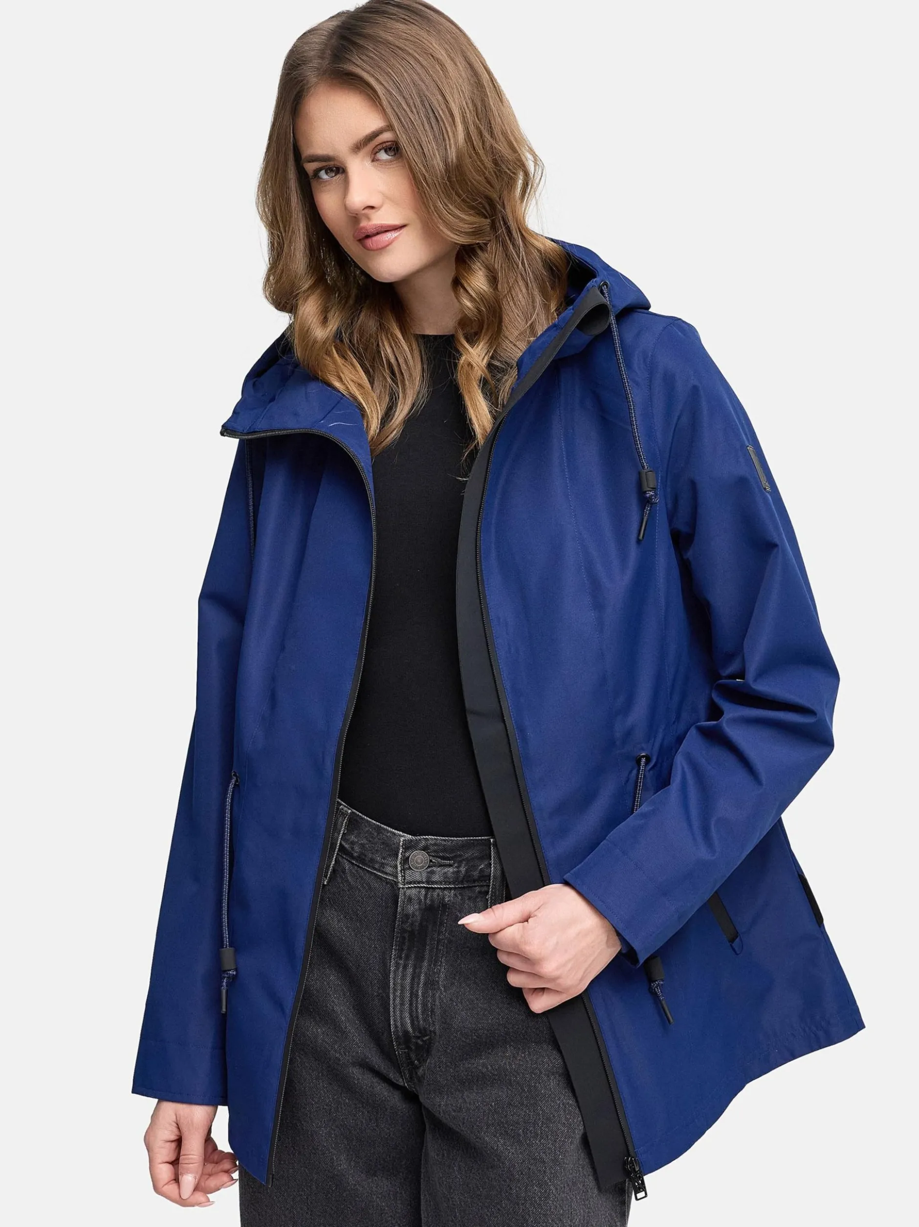 Navahoo Damen Outdoorjacke - Blumentanz 14 in marine