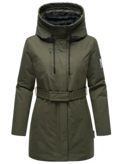 Navahoo Damen Parka - Eishauch 14 in oliv