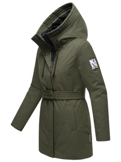Navahoo Damen Parka - Eishauch 14 in oliv
