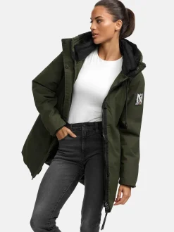Navahoo Damen Parka - Eishauch 14 in oliv