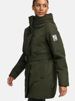 Navahoo Damen Parka - Eishauch 14 in oliv