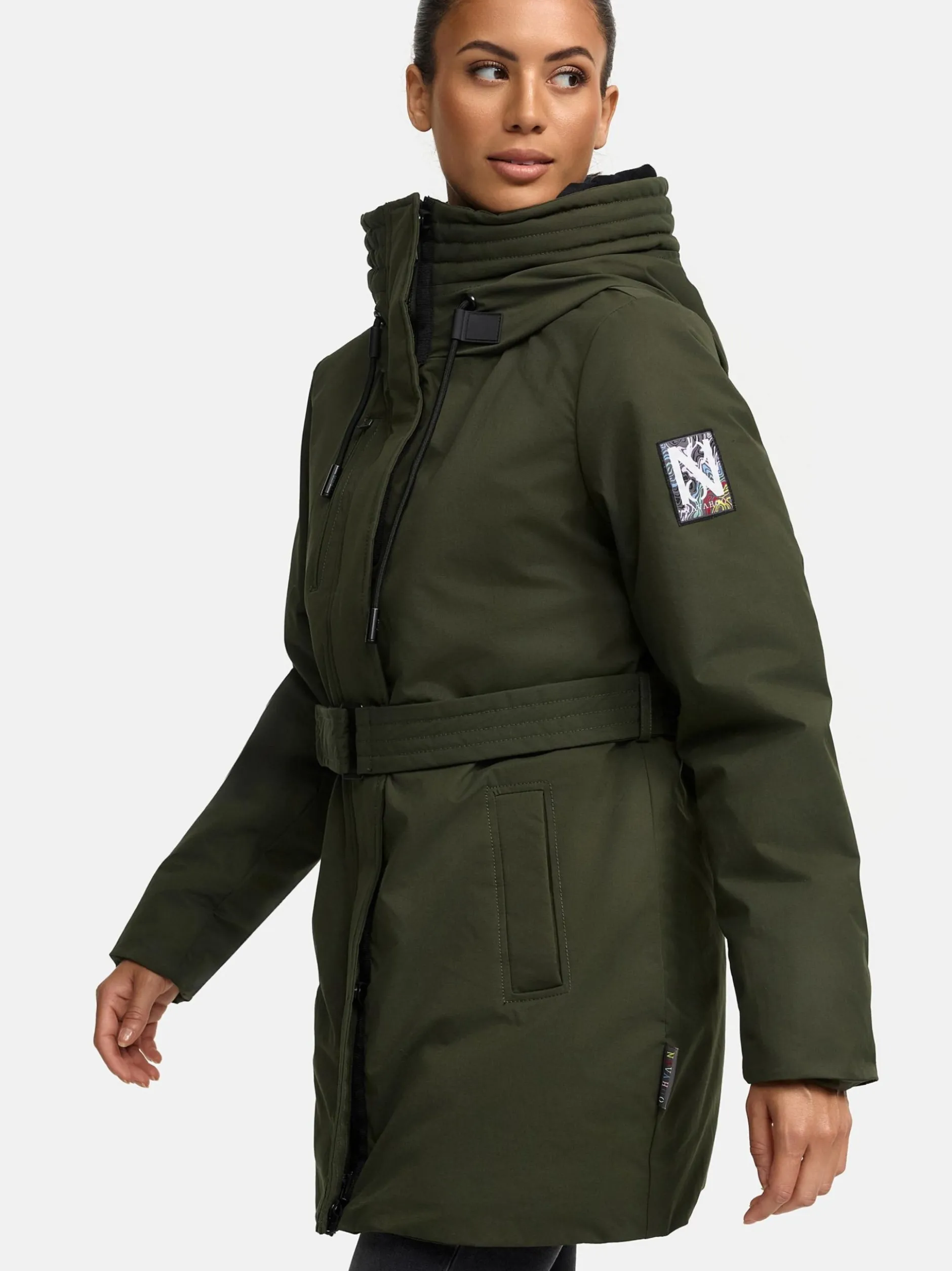 Navahoo Damen Parka - Eishauch 14 in oliv