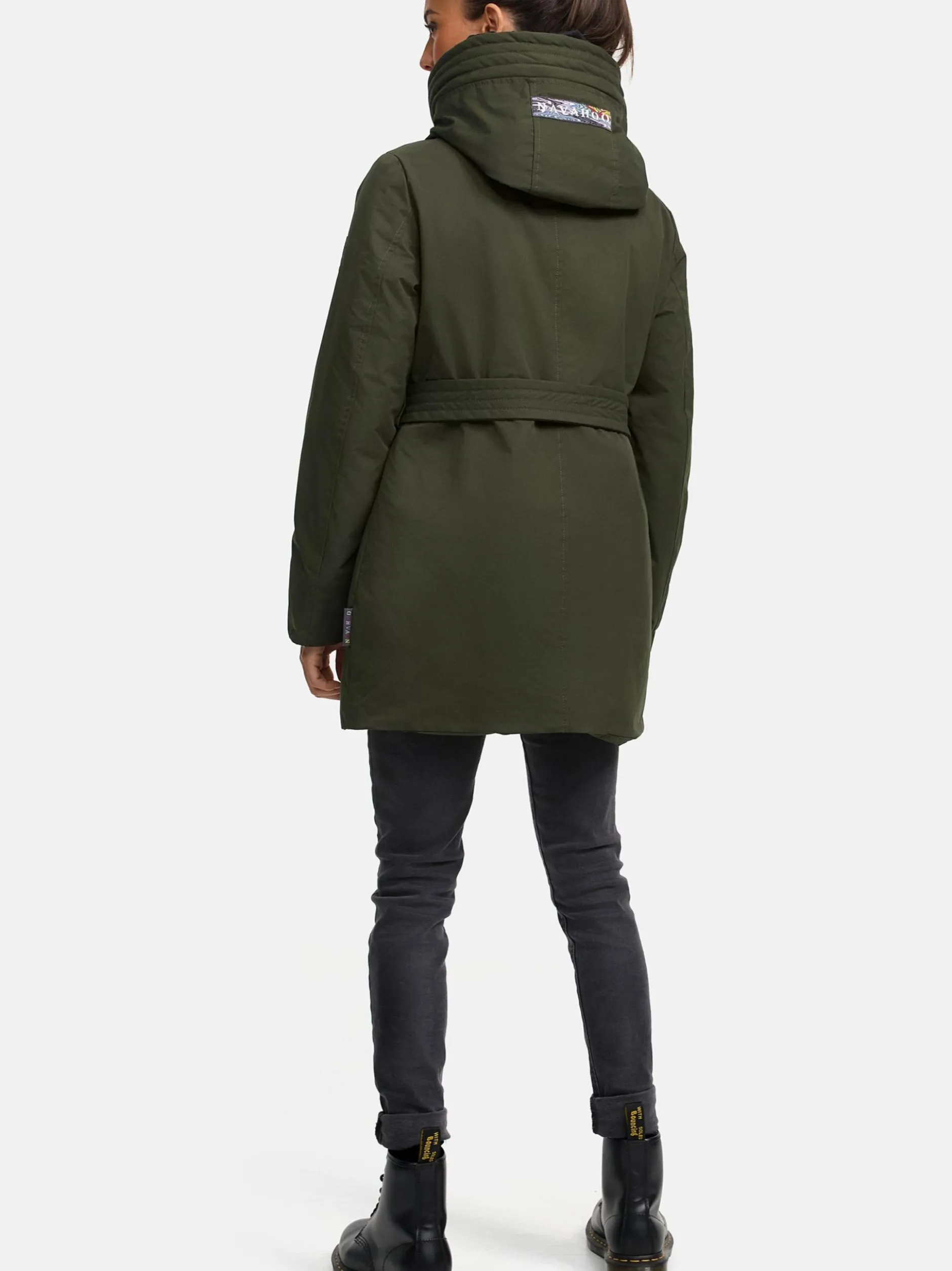 Navahoo Damen Parka - Eishauch 14 in oliv