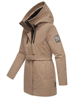 Navahoo Damen Parka - Eishauch 14 in taupe