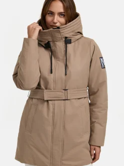 Navahoo Damen Parka - Eishauch 14 in taupe