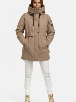 Navahoo Damen Parka - Eishauch 14 in taupe