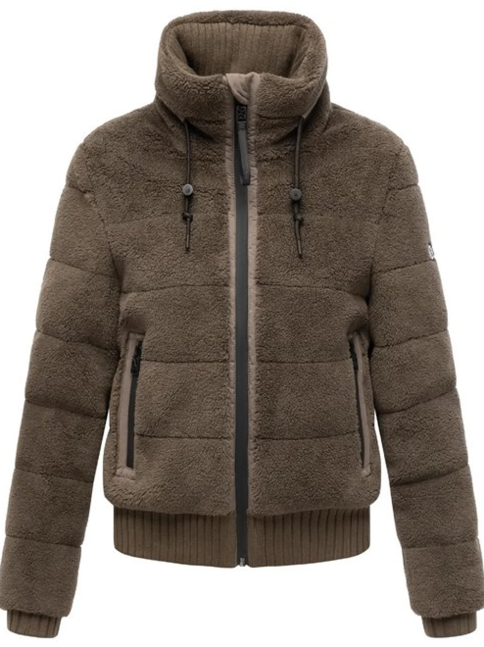 Navahoo Damen Plüschjacke - Schneepuder 14 in braun