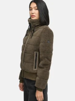 Navahoo Damen Plüschjacke - Schneepuder 14 in braun