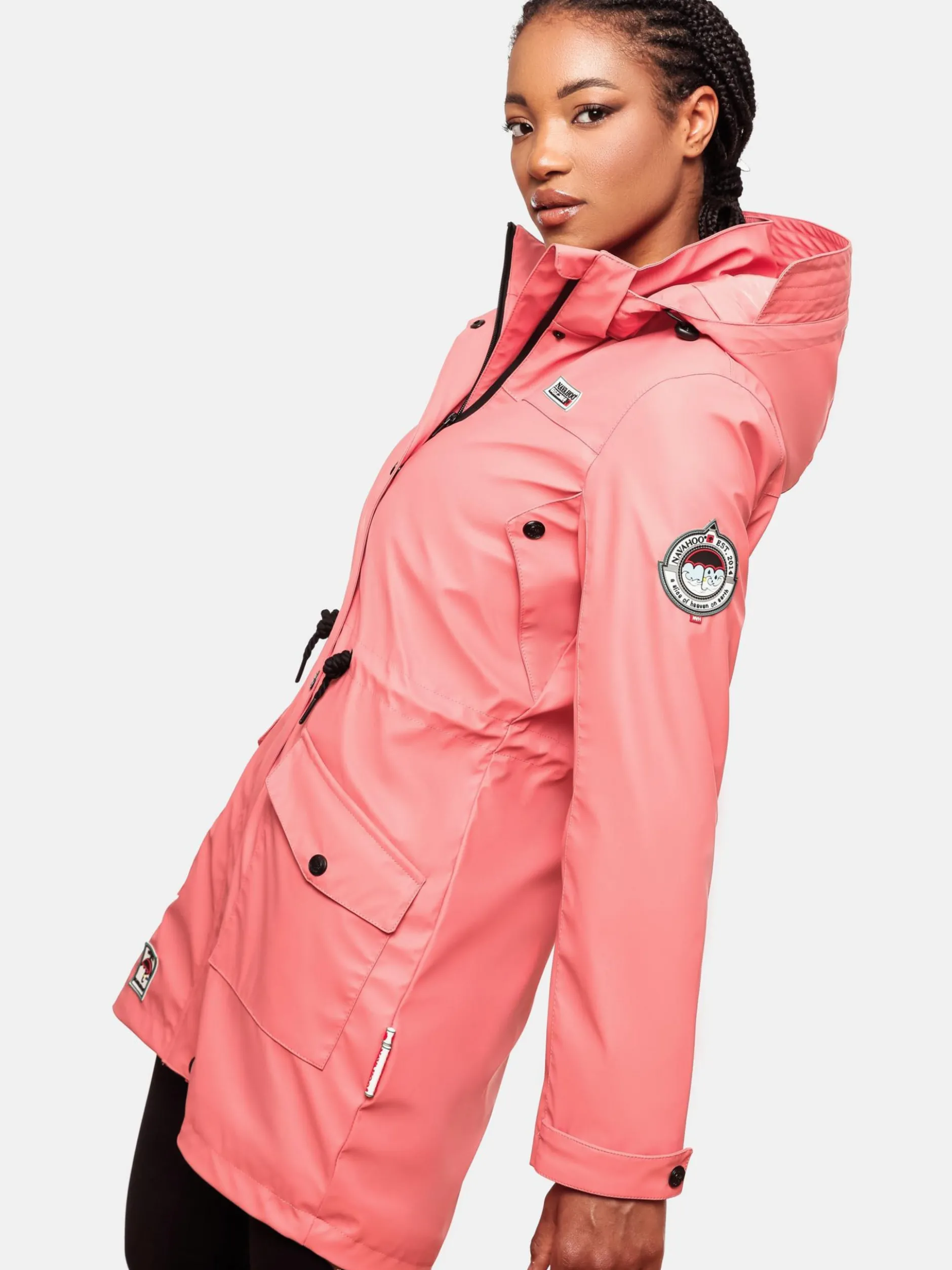 Navahoo Damen Regenjacke - Deike in koralle
