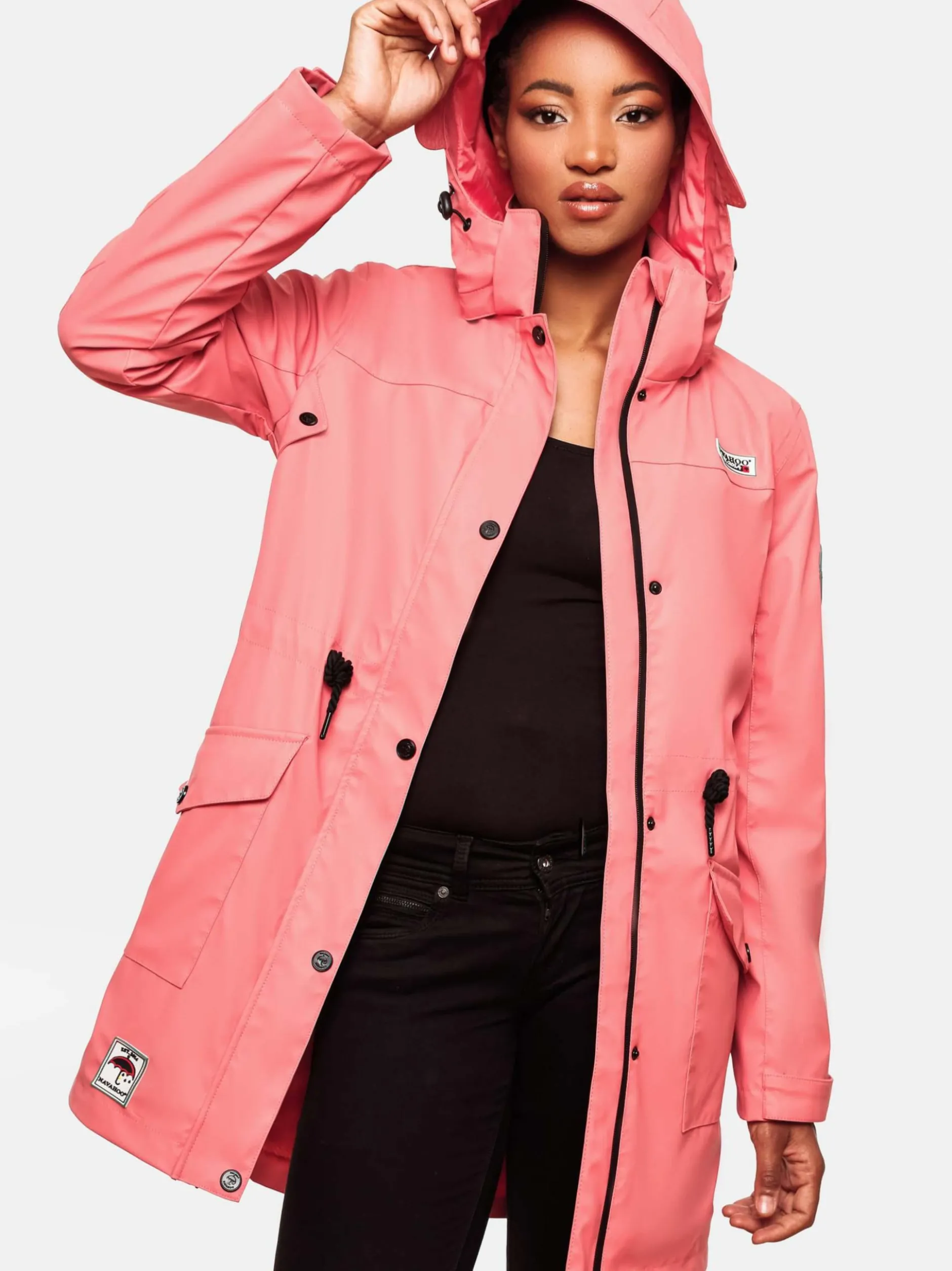 Navahoo Damen Regenjacke - Deike in koralle