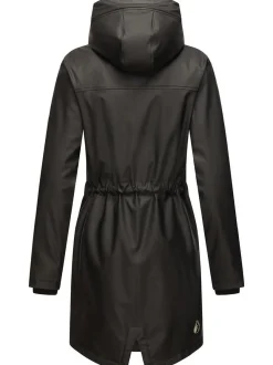 Navahoo Damen Regenjacke - Flower of Ocean in schwarz