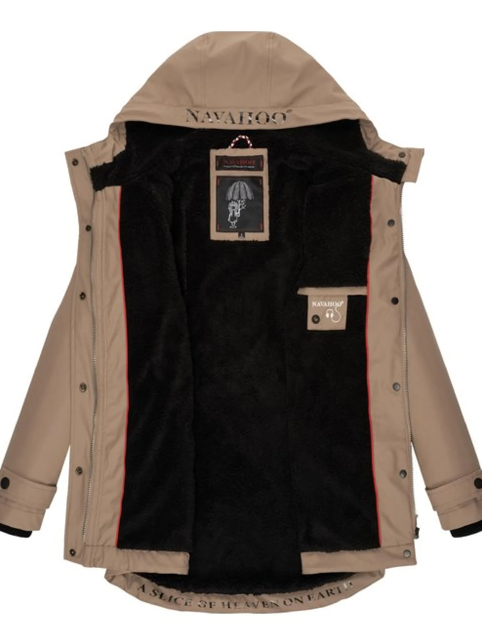 Navahoo Damen Regenjacke - Lindraa in taupe
