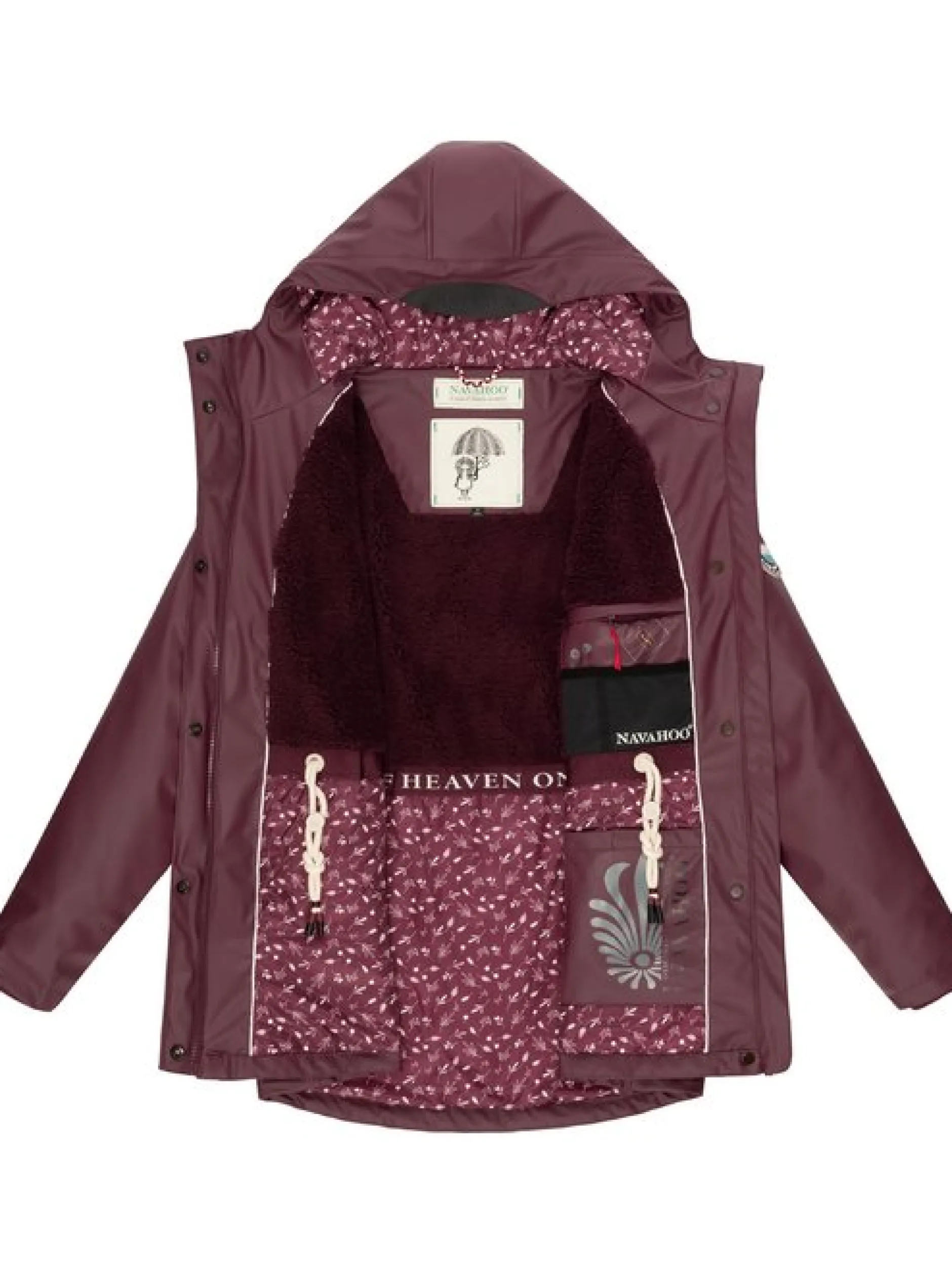 Navahoo Damen Regenjacke - Ocean Heart in lila