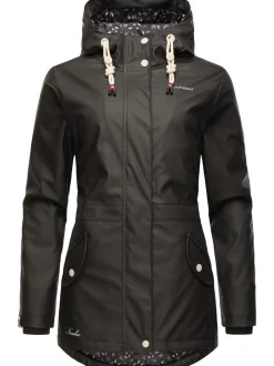 Navahoo Damen Regenjacke - Ocean Heart in schwarz