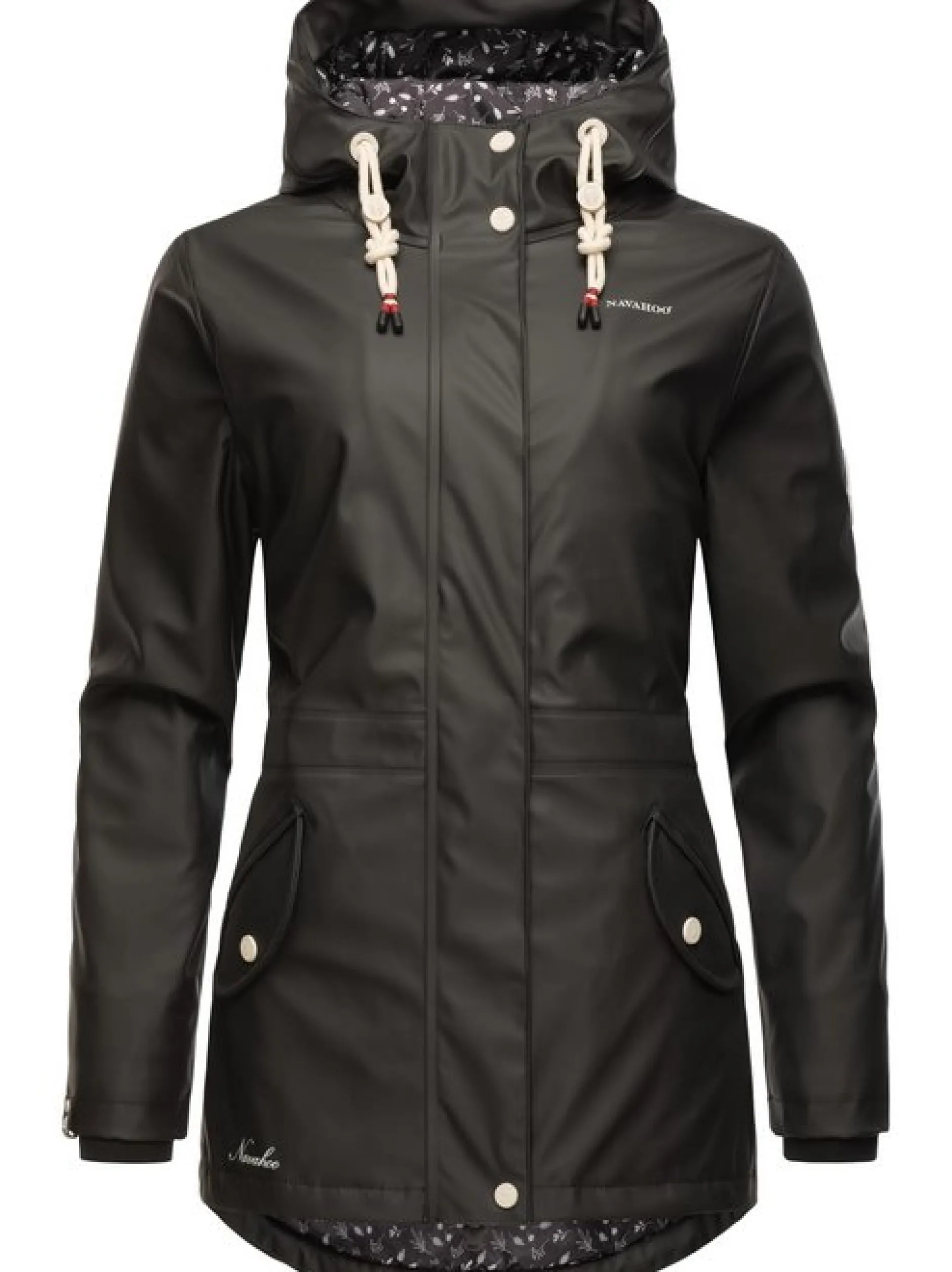 Navahoo Damen Regenjacke - Ocean Heart in schwarz