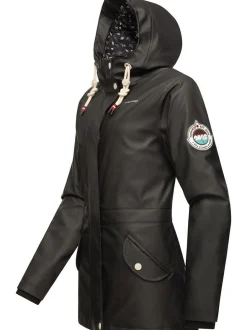 Navahoo Damen Regenjacke - Ocean Heart in schwarz