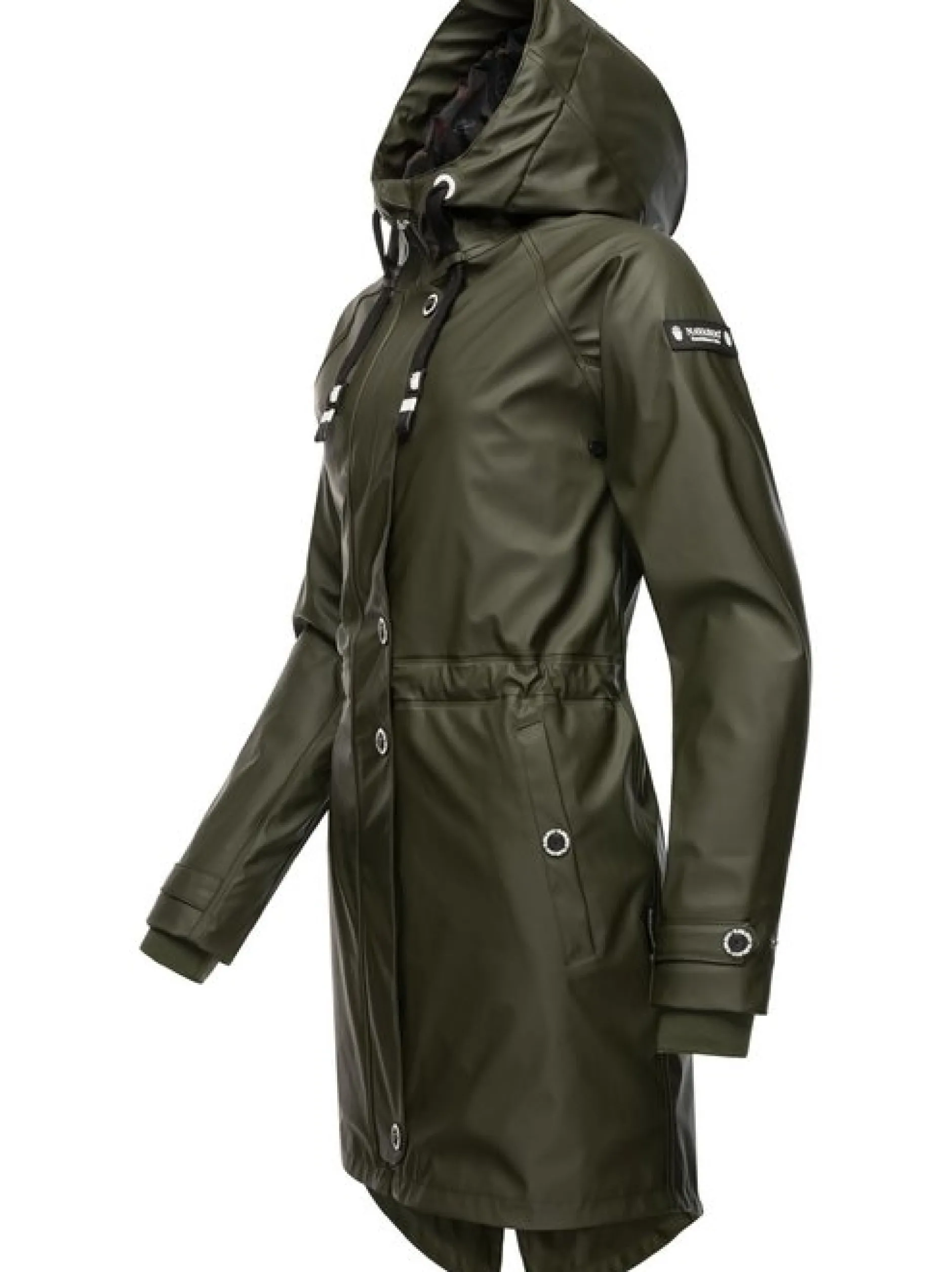 Navahoo Damen Regenjacke - Rainy Flower in oliv
