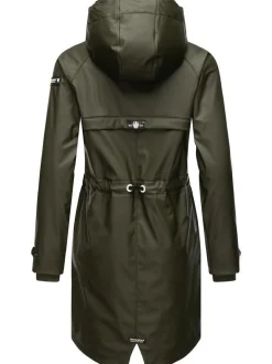 Navahoo Damen Regenjacke - Rainy Flower in oliv