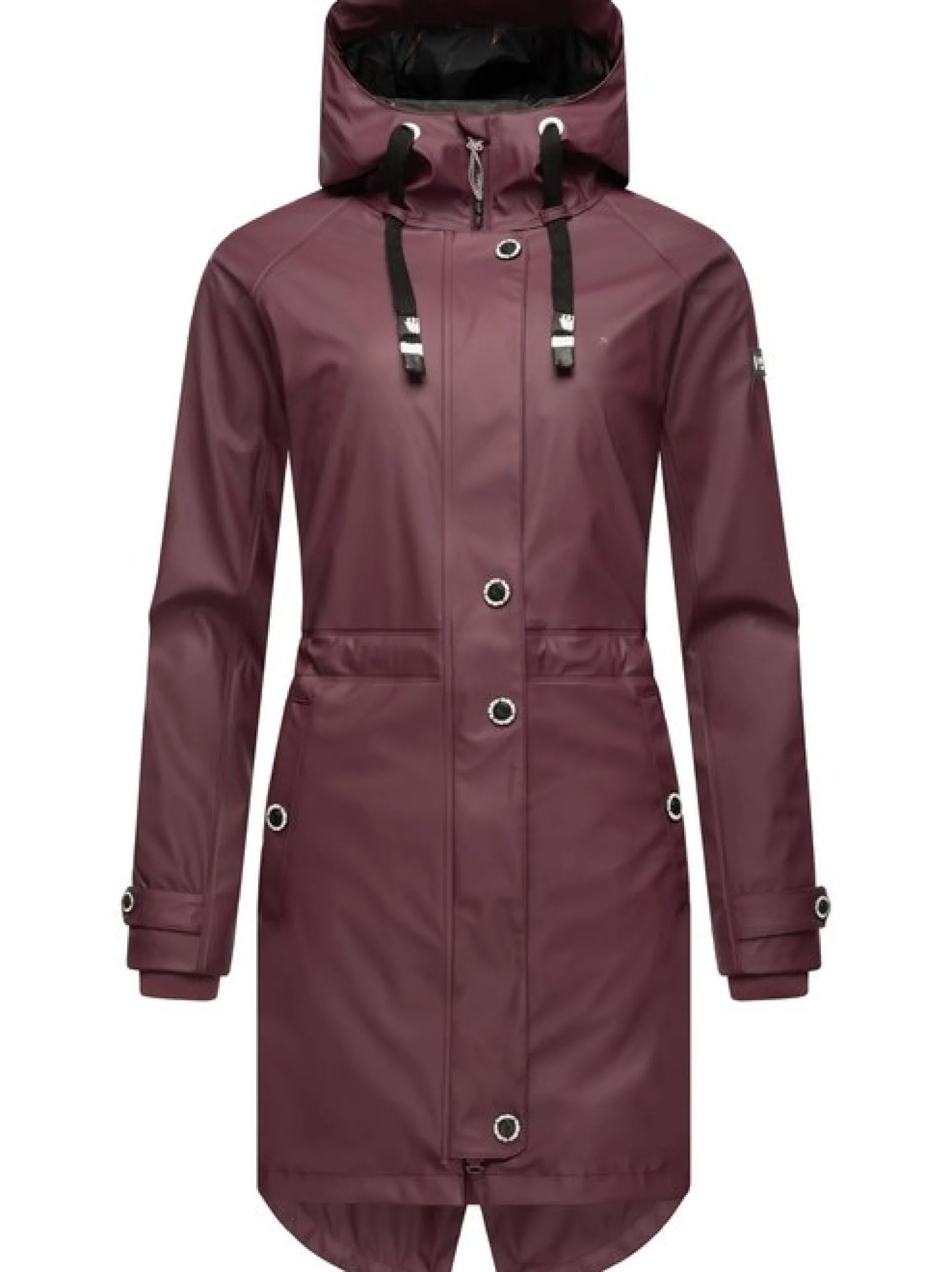Navahoo Damen Regenjacke - Rainy Flower in bordeaux