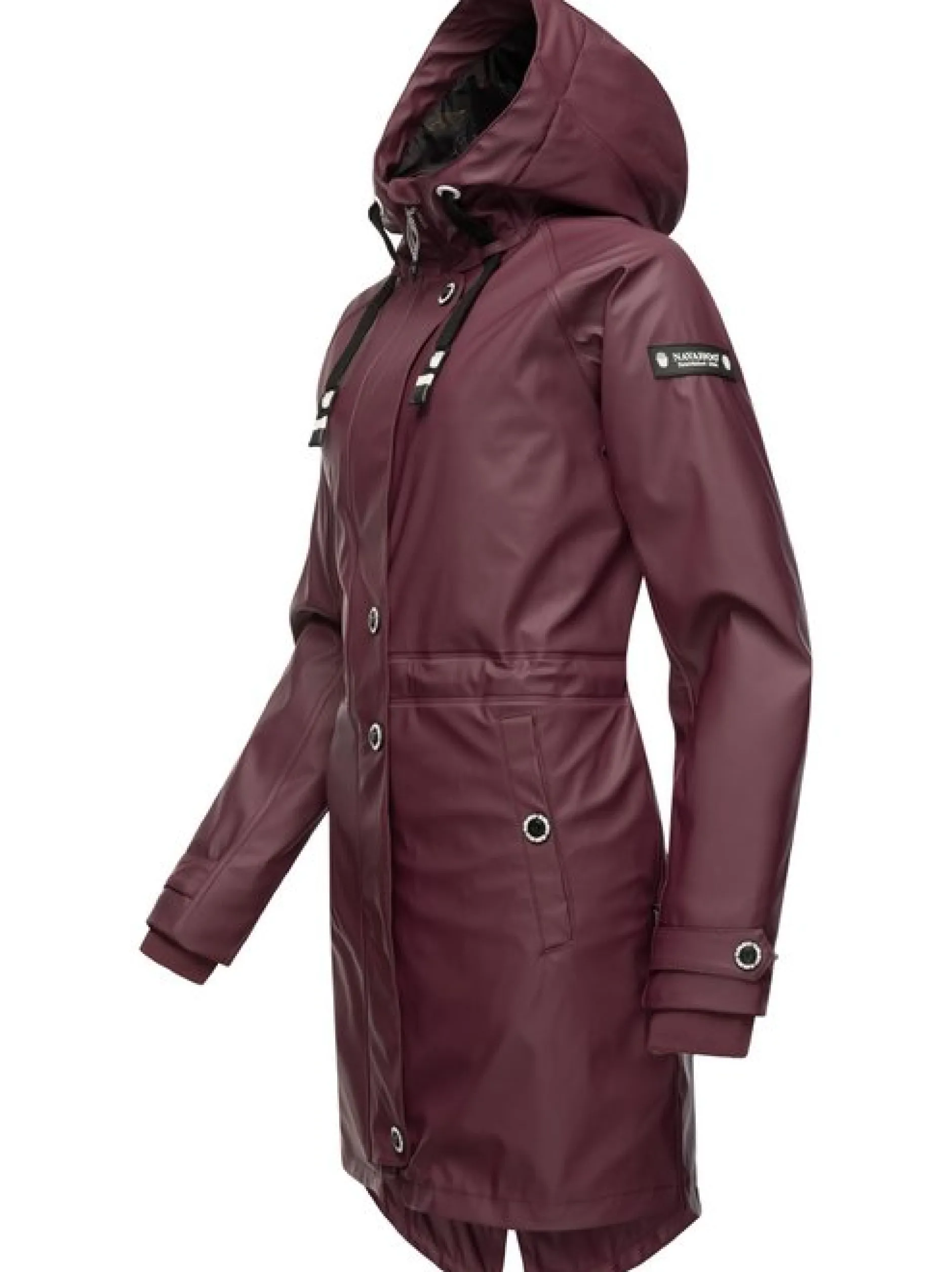 Navahoo Damen Regenjacke - Rainy Flower in bordeaux