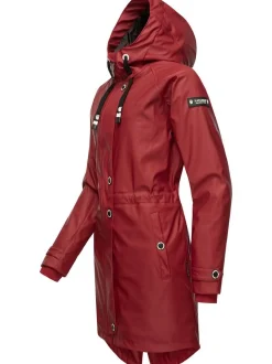 Navahoo Damen Regenjacke - Rainy Flower in rot