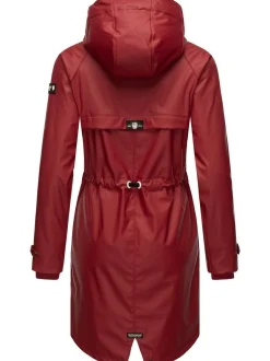 Navahoo Damen Regenjacke - Rainy Flower in rot