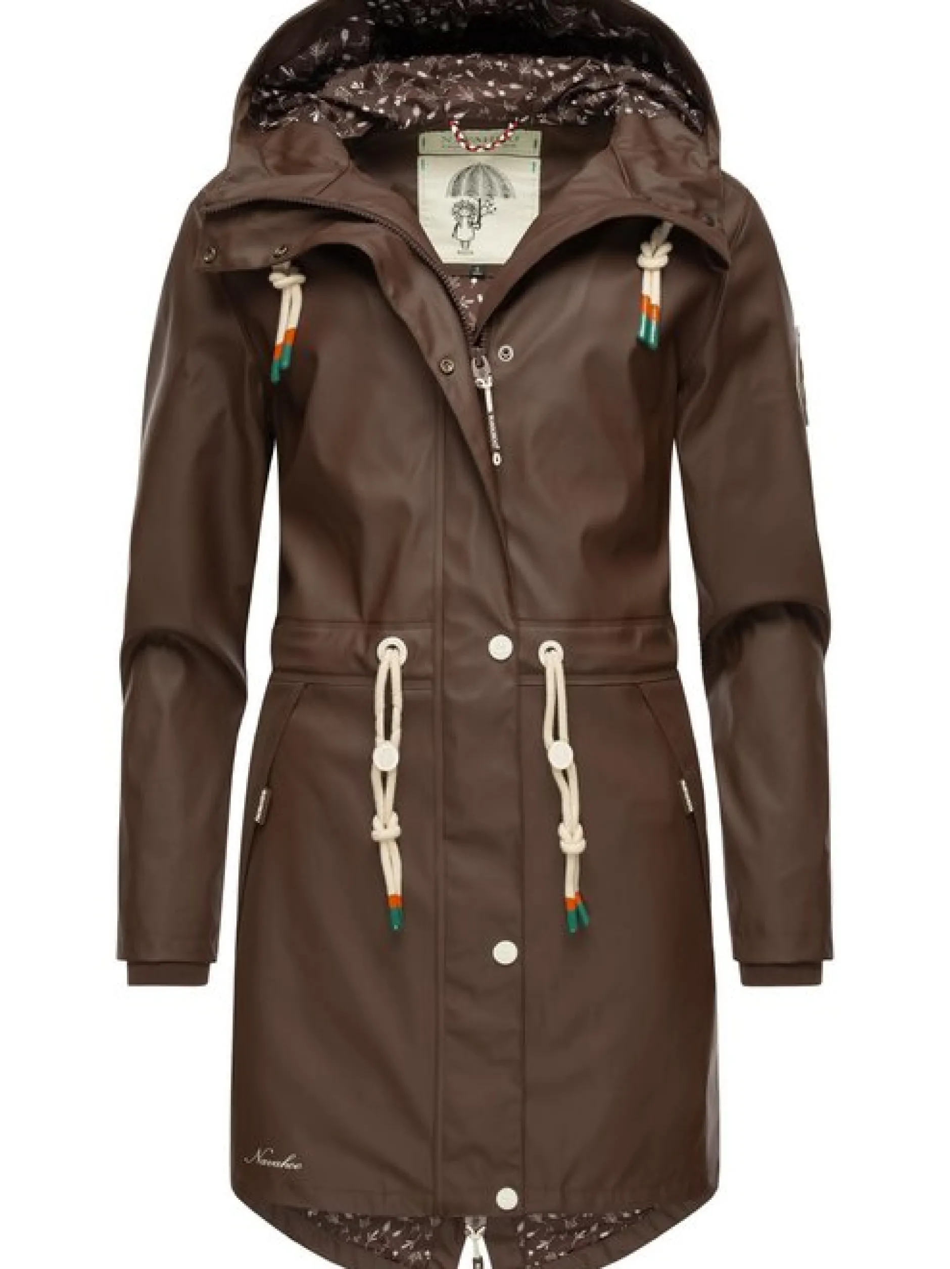 Navahoo Damen Regenjacke - Tropical Storm OO in schoko