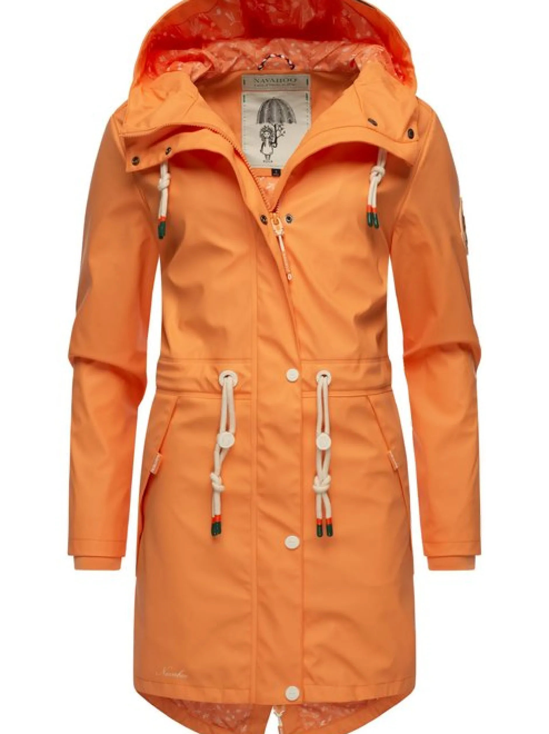 Navahoo Damen Regenjacke - Tropical Storm OO in aprikot