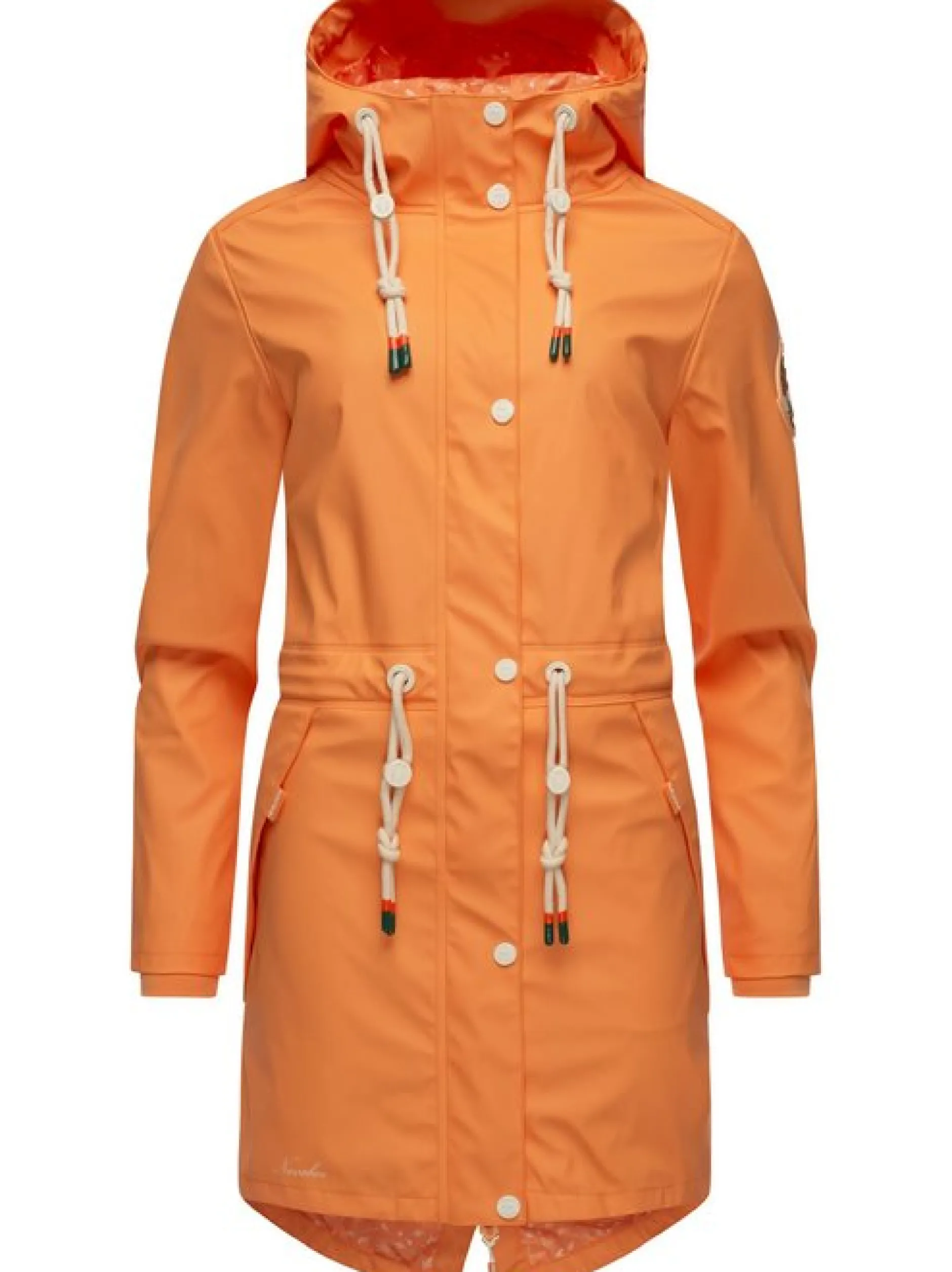 Navahoo Damen Regenjacke - Tropical Storm OO in aprikot