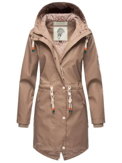 Navahoo Damen Regenjacke - Tropical Storm OO in taupe